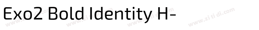 Exo2 Bold Identity H字体转换
